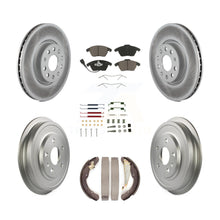 Load image into Gallery viewer, Front Rear Coat Disc Brake Rotor Ceramic Pad Drum Kit (7Pc) For Volkswagen Jetta