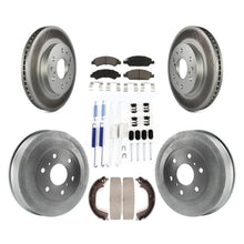 Load image into Gallery viewer, Front Rear Coated Brake Rotor Ceramic Pad Drum Kit (7Pc) For Chevrolet Silverado