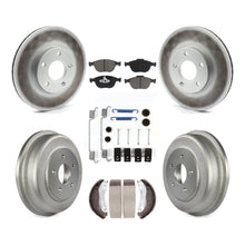 Load image into Gallery viewer, Front Rear Coat Brake Rotors Ceramic Pad Drum Kit (7Pc) For Ford Transit Connect