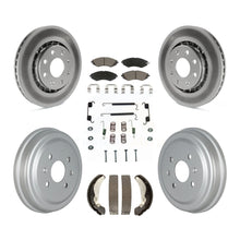 Load image into Gallery viewer, Front Rear Coat Brake Rotors Ceramic Pad Drum Kit (7Pc) For Chevrolet Aveo Spark