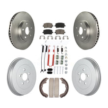Load image into Gallery viewer, Front Rear Coat Brake Rotor Ceramic Pad Drum Kit (7Pc) For Toyota Matrix Pontiac
