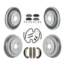 Load image into Gallery viewer, Front Rear Coat Brake Rotors Ceramic Pad Drum Kit (7Pc) For Chevrolet Cobalt Ion