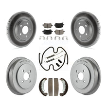 Load image into Gallery viewer, Front Rear Coat Disc Brake Rotors Ceramic Pad Drum Kit (7Pc) For Pontiac Pursuit