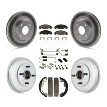 Charger l'image dans la galerie, Front Rear Coated Disc Brake Rotor Ceramic Pad And Drum Kit (7Pc) For Ford Focus