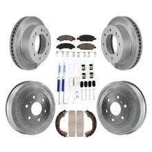 Charger l'image dans la galerie, Front Rear Coated Rotors Ceramic Pad Drum Kit (7Pc) For Chevrolet Silverado 1500