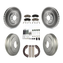 Load image into Gallery viewer, Front Rear Coated Disc Brake Rotor Ceramic Pad &amp; Drum Kit (7Pc) For Jeep Compass