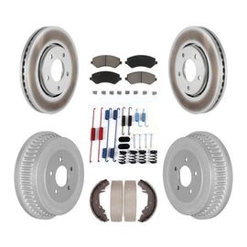 Front Rear Coat Brake Rotor Ceramic Pad Drum Kit (7Pc) For Dodge Chrysler Town &
