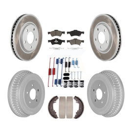Front Rear Coat Brake Rotor Ceramic Pad Drum Kit (7Pc) For Dodge Chrysler Town &