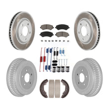 Load image into Gallery viewer, Front Rear Coated Brake Rotor Ceramic Pad Drum Kit (7Pc) For Dodge Grand Caravan