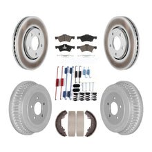 Load image into Gallery viewer, Front Rear Coat Brake Rotor Ceramic Pad Drum Kit (7Pc) For Dodge Caravan Voyager