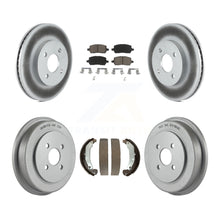 Charger l'image dans la galerie, Front Rear Coat Brake Rotor Ceramic Pad Drum Kit For Chevrolet Cobalt Saturn Ion