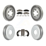 Front Rear Coat Disc Brake Rotor Ceramic Pad Drum Kit For Chevrolet Colorado GMC