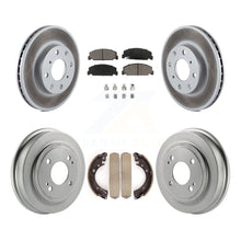 Load image into Gallery viewer, Front Rear Coated Disc Brake Rotors Ceramic Pads And Drum Kit For Honda Civic