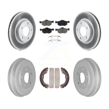 Load image into Gallery viewer, Front Rear Coated Brake Rotor Ceramic Pad Drum Kit For Ford Escape Mazda Tribute