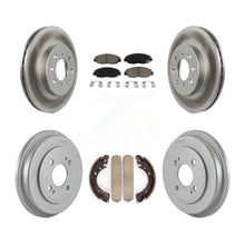 Load image into Gallery viewer, Front Rear Coated Disc Brake Rotors Ceramic Pads And Drum Kit For Honda Civic