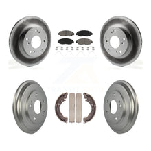 Load image into Gallery viewer, Front Rear Coated Disc Brake Rotors Ceramic Pads And Drum Kit For Honda Civic