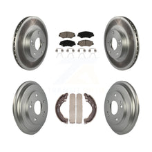 Load image into Gallery viewer, Front Rear Coated Disc Brake Rotors Ceramic Pads And Drum Kit For Honda Civic