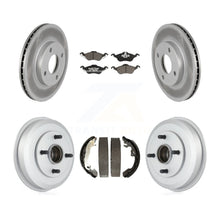Load image into Gallery viewer, Front Rear Coated Disc Brake Rotors Ceramic Pads And Drum Kit For Ford Focus