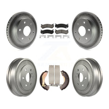 Charger l'image dans la galerie, Front Rear Coated Brake Rotors Ceramic Pad Drum Kit For Chevrolet Silverado 1500