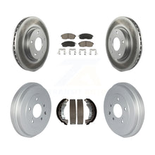 Charger l'image dans la galerie, Front Rear Coated Disc Brake Rotors Ceramic Pads And Drum Kit For Nissan Sentra