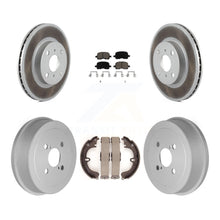 Charger l'image dans la galerie, Front Rear Coated Disc Brake Rotors Ceramic Pads And Drum Kit For Toyota Corolla