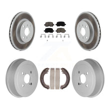 Load image into Gallery viewer, Front Rear Coated Brake Rotor Ceramic Pad Drum Kit For Toyota Corolla From 04 02