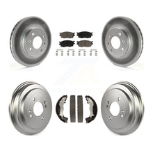 Charger l'image dans la galerie, Front Rear Coat Brake Rotor Ceramic Pad Drum Kit For Hyundai Accent Kia Rio Rio5