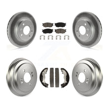 Charger l'image dans la galerie, Front Rear Coat Brake Rotor Ceramic Pad Drum Kit For Hyundai Accent Kia Rio Rio5