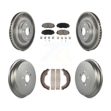 Charger l'image dans la galerie, Front Rear Coated Disc Brake Rotors Ceramic Pads And Drum Kit For Toyota Corolla
