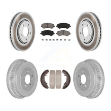 Charger l'image dans la galerie, Front Rear Coat Brake Rotor Ceramic Pad Drum Kit For Dodge Chrysler Town &amp; Grand