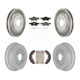 Front Rear Coat Brake Rotor Ceramic Pad Drum Kit For Dodge Chrysler Town & Grand