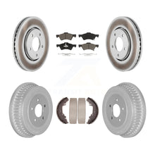 Charger l'image dans la galerie, Front Rear Coat Disc Brake Rotor Ceramic Pad Drum Kit For Dodge Caravan Chrysler