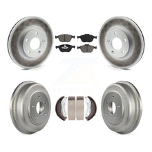 Charger l'image dans la galerie, Front Rear Coat Brake Rotors Ceramic Pad Drum Kit For 10-13 Ford Transit Connect