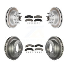 Charger l'image dans la galerie, Front Rear Coat Disc Brake Rotor Ceramic Pad Kit For Ford E-350 Super Duty E-250