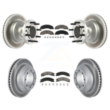 Charger l'image dans la galerie, Front Rear Coat Brake Rotors Ceramic Pad Kit For Ford E-350 Super Duty Econoline