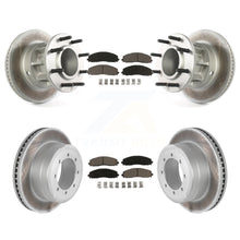 Load image into Gallery viewer, Front Rear Coat Disc Brake Rotor Ceramic Pad Kit For Ford F-350 Super Duty F-250