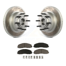 Load image into Gallery viewer, Front Coat Disc Brake Rotors Hub Ceramic Pad Kit For Ford F-250 Super Duty F-350