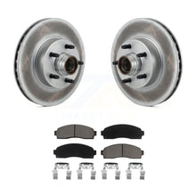 Load image into Gallery viewer, Front Coated Disc Brake Rotors Hub Ceramic Pad Kit For 2010-2011 Ford Ranger RWD