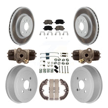 Load image into Gallery viewer, Front Rear Coat Brake Rotors Ceramic Pad Drum Kit (9Pc) For Toyota Corolla Prizm