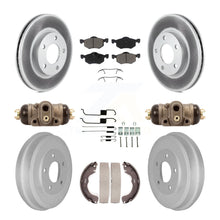 Load image into Gallery viewer, Front Rear Coated Brake Rotor Ceramic Pad &amp; Drum Kit (9Pc) For Ford Escape Mazda