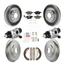 Load image into Gallery viewer, Front Rear Coat Disc Brake Rotor Ceramic Pad Drum Kit (9Pc) For Volkswagen Jetta
