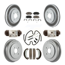 Charger l'image dans la galerie, Front Rear Coat Brake Rotors Ceramic Pad Drum Kit (9Pc) For Chevrolet Cobalt Ion