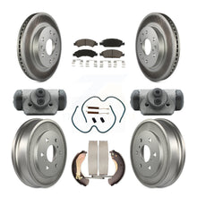 Charger l'image dans la galerie, Front Rear Coated Brake Rotor Ceramic Pad Drum Kit (9Pc) For Chevrolet Silverado