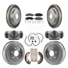 Charger l'image dans la galerie, Front Rear Coated Brake Rotor Ceramic Pad Drum Kit (9Pc) For Chevrolet Silverado