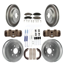 Load image into Gallery viewer, Front Rear Coated Brake Rotor Ceramic Pad Drum Kit (9Pc) For Chevrolet Silverado