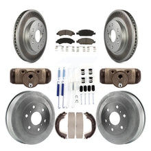 Charger l'image dans la galerie, Front Rear Coated Brake Rotor Ceramic Pad Drum Kit (9Pc) For Chevrolet Silverado
