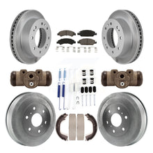 Charger l'image dans la galerie, Front Rear Coated Rotors Ceramic Pad Drum Kit (9Pc) For Chevrolet Silverado 1500