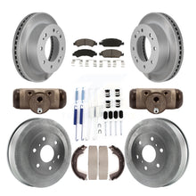 Charger l'image dans la galerie, Front Rear Coated Rotors Ceramic Pad Drum Kit (9Pc) For Chevrolet Silverado 1500