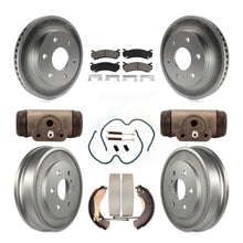 Charger l'image dans la galerie, Front Rear Coated Brake Rotor Ceramic Pad Drum Kit (9Pc) For Chevrolet Silverado