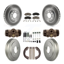 Load image into Gallery viewer, Front Rear Coated Disc Brake Rotor Ceramic Pad &amp; Drum Kit (9Pc) For Jeep Compass
